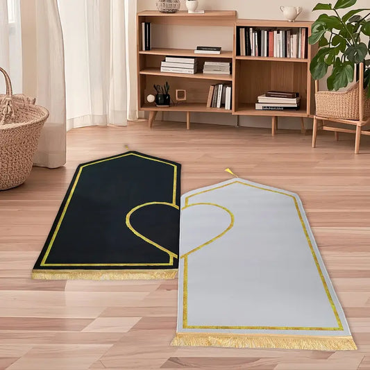 Çiftler için Seccade (Kalp Desenli, Yumuşak)